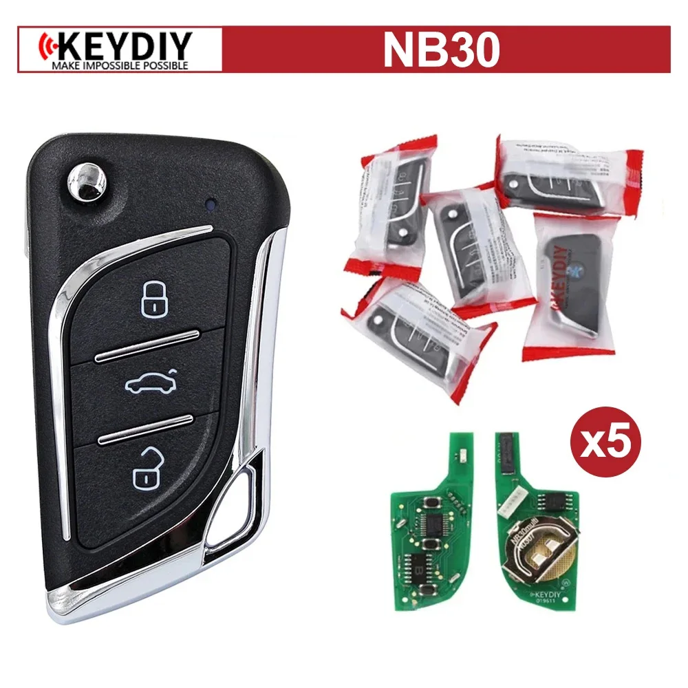 

5pcs KEYDIY Original KD NB30 NB series with PCF Multifunction 3 Buttons For KD900/KD MINI/KD MAX Key Programmer Remotes