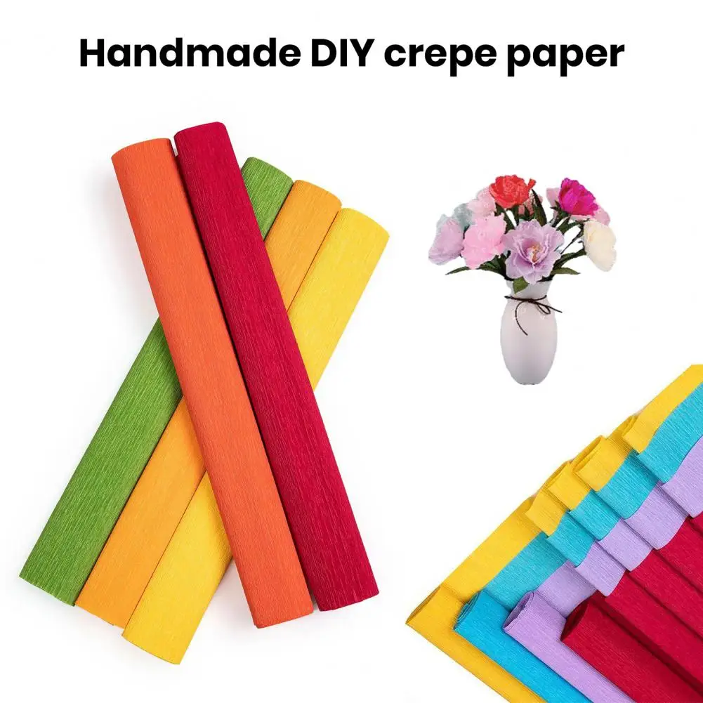 Kleurrijk Crêpe Papier Verdikte Ambachten Papier Vervagende Diy Papier Bloemen Verpakking Bloemen Geschenken Verpakking Papieren Ambachtelijke Decor