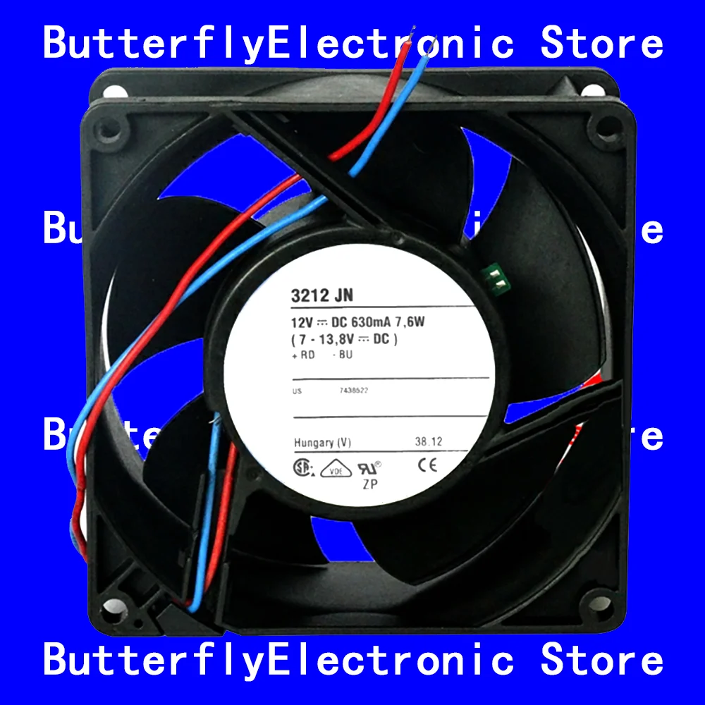 

НОВЫЙ ОРИГИНАЛЬНЫЙ ВЕНТИЛЯТОР 3212JN 3212 JN 12 В постоянного тока 7,6 Вт 9238 9 СМ 92*92*38 ММ