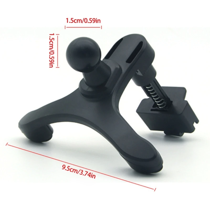 Soporte multiusos para teléfono coche con cabezal esférico 15 mm fácil instalación para hombres y mujeres