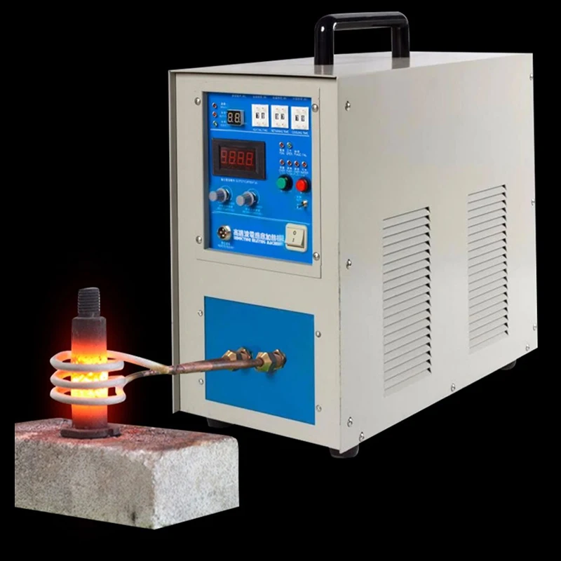 25KW 30-100KHz High Frequency Induction Heating Furnace CE Certified Gold Silver Melting Furnace For Metal Casting Laboratory