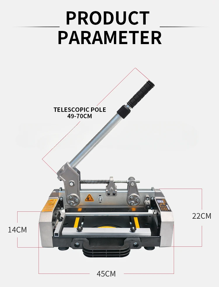 Wood Floor Saw Mute And Silent Manual Cutting Guillotine Decoration Type Woodworking Stone Plastic Floor Special Cutting Machine