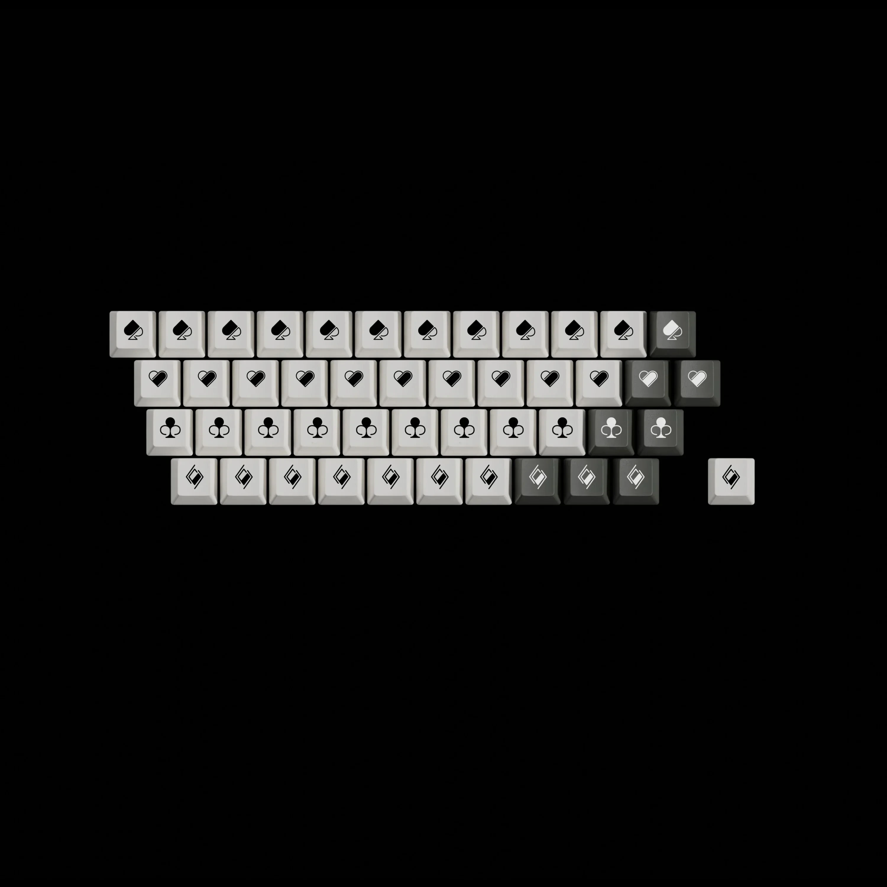 Imagem -05 - Pbt Poker Perfil Keycaps Sublimação Dye Perfil para Teclado Mecânico Interruptor mx Double b Split Spacer 158 Chaves