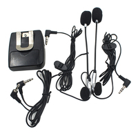 Motorcycle Helmet Headset Speakers Rider to Passenger Motorcycle Helmet Intercom Motorbike Wired Headset Interphone