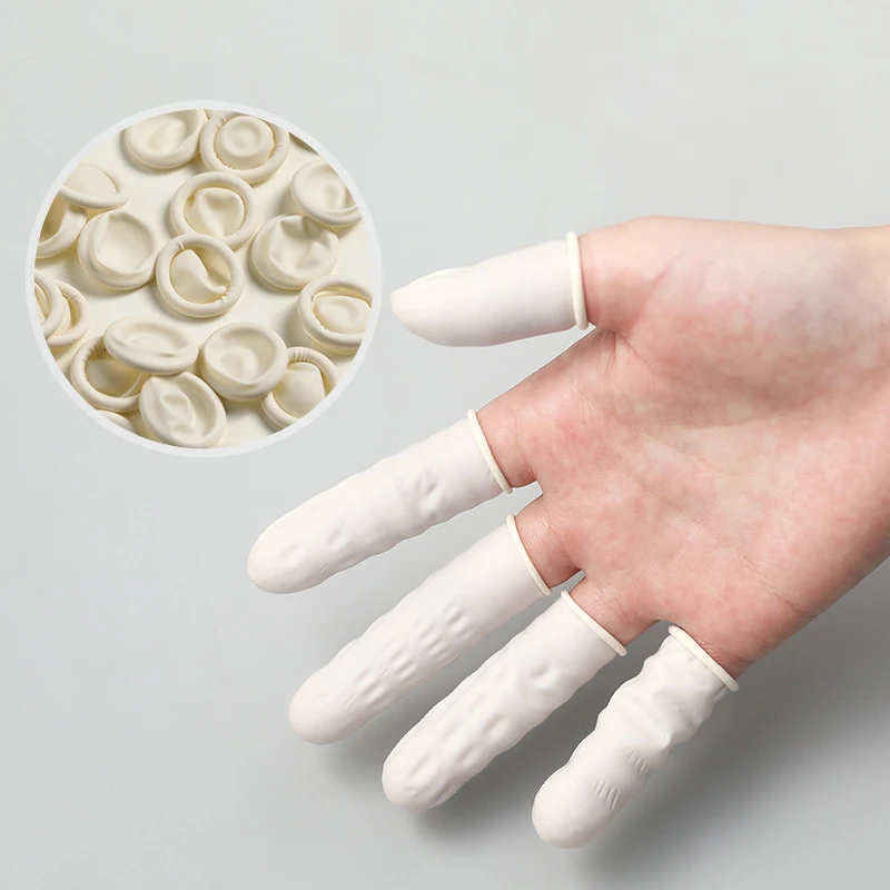20/50PCS Anti Static Disposable Finger Guard Protective Dust Free Latex Non-slip Wear-resistant Fingertip Phone and Watch Tools