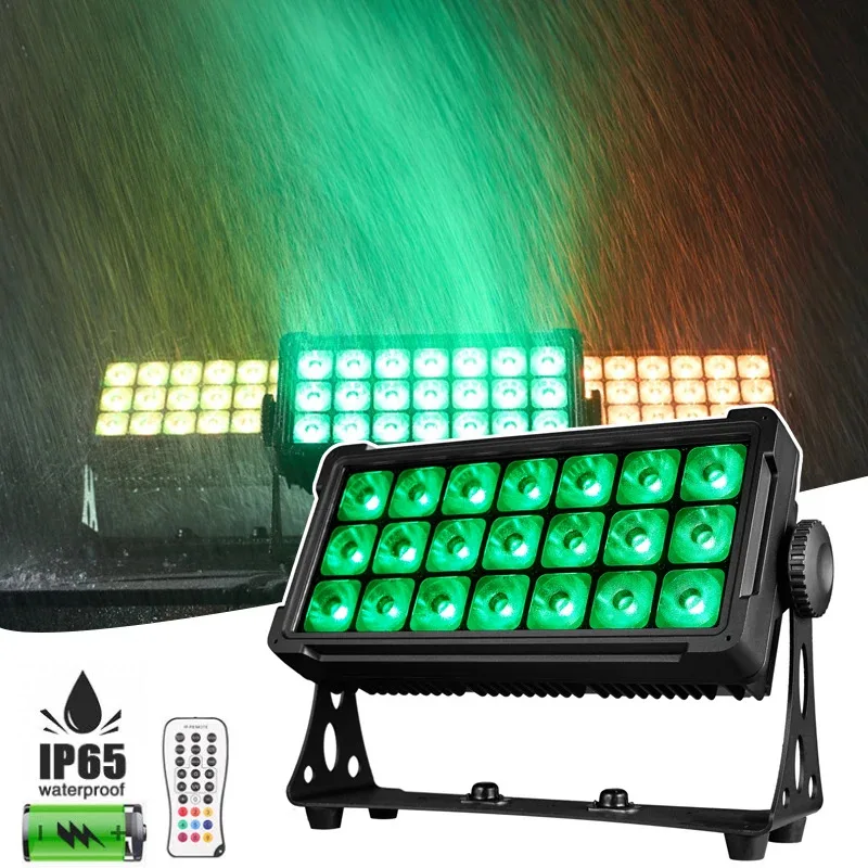 

AOPU 21pcs 15W 6In1 Battery Powered Lights Wash Light Wireless Battery Dmx Waterproof Led Light for Outdoor