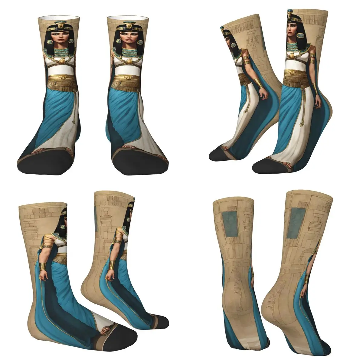 

Ancient Egyptian Mythology Queen Socks Harajuku Stockings All Season Long Socks Accessories for Man's Woman's Christmas Gifts
