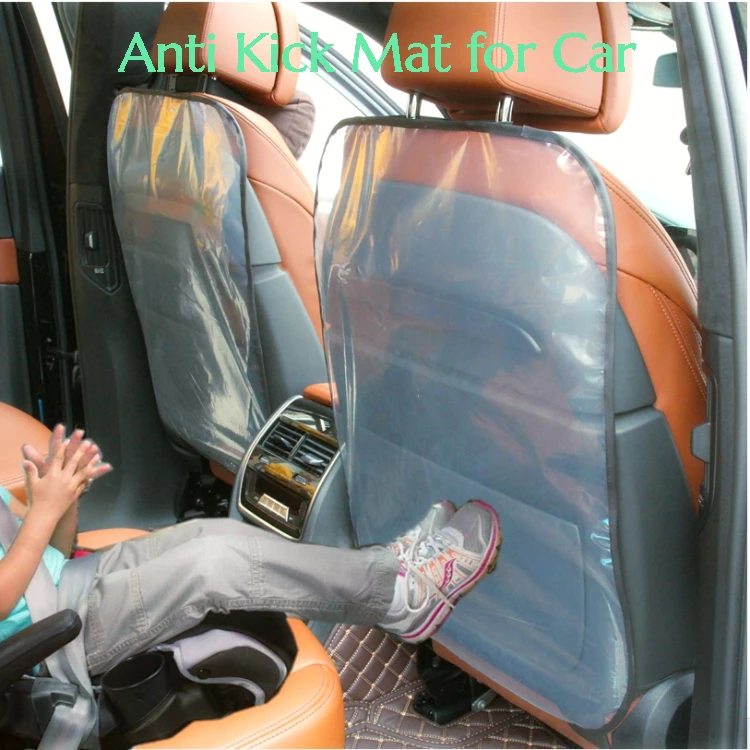 Anti Kick Mat for Car, Auto Car Seat Back Transparent PVC Protection Cover, Baby Kids Anti-Kick Mat Pad, Car Seat Protector