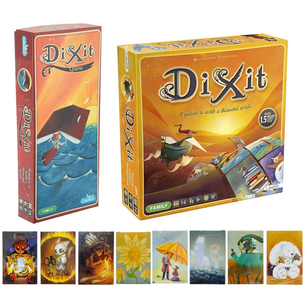 Dixit English Edition Expansion Strategic Strategy Board Game Playmat Family Gathering Party Friend Playing Cards Collection Toy