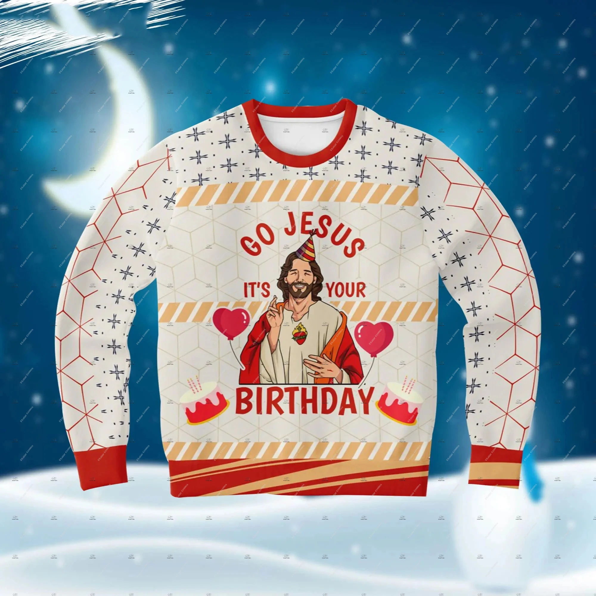 

Christmas Cosplay Santa Claus Pet Anime Cartoon Retro Vintage Winter Ugly Sweater 3DPrint Harajuku Pullover Funny Long Sleeves Q