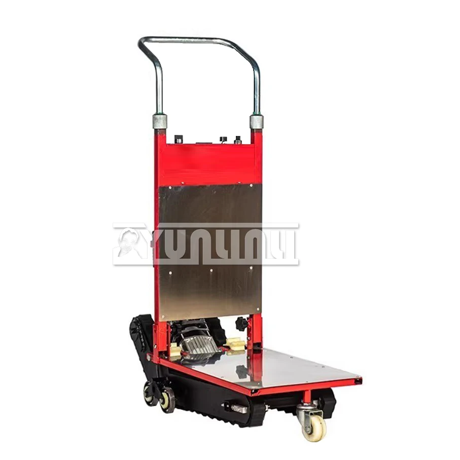 400KG Tracked Tank Electric Stair Climbing Vehicle Cargo Mute Handling Cart Crawler-type Up and Down Stair Climber Hand Trolley