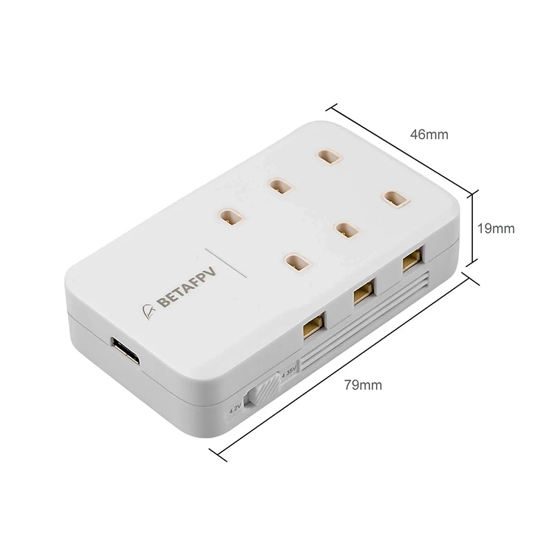 BETAFPV 6-port 1S Charger for FPV Drones Quadcopter Battery charging with Adapter Drone Accessories