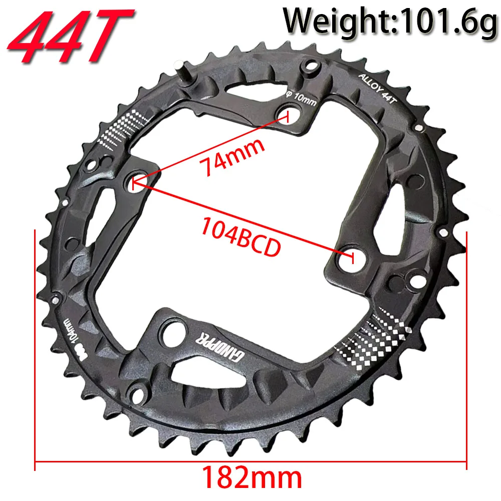 104/64 BCD Bicycle Chainring 22T 24T 32T 42T 44T MTB Triple Chainring 9S 10S Mountain Bike Crankset Chainwheel Bicycle Parts