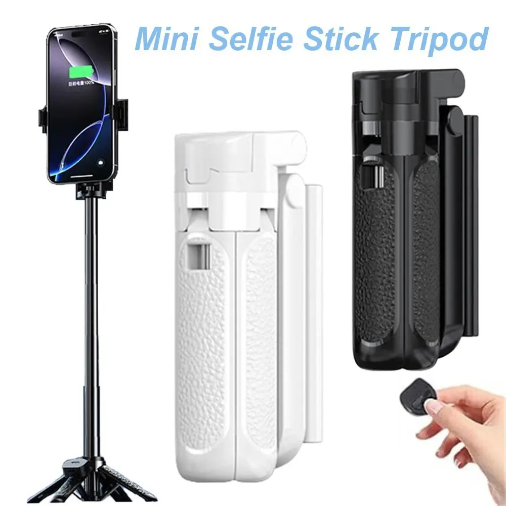 

3 in 1 Mini Selfie Stick Tripod Adjustable with Detachable Remote Phone Tripod Extendable Grip Multifunctional