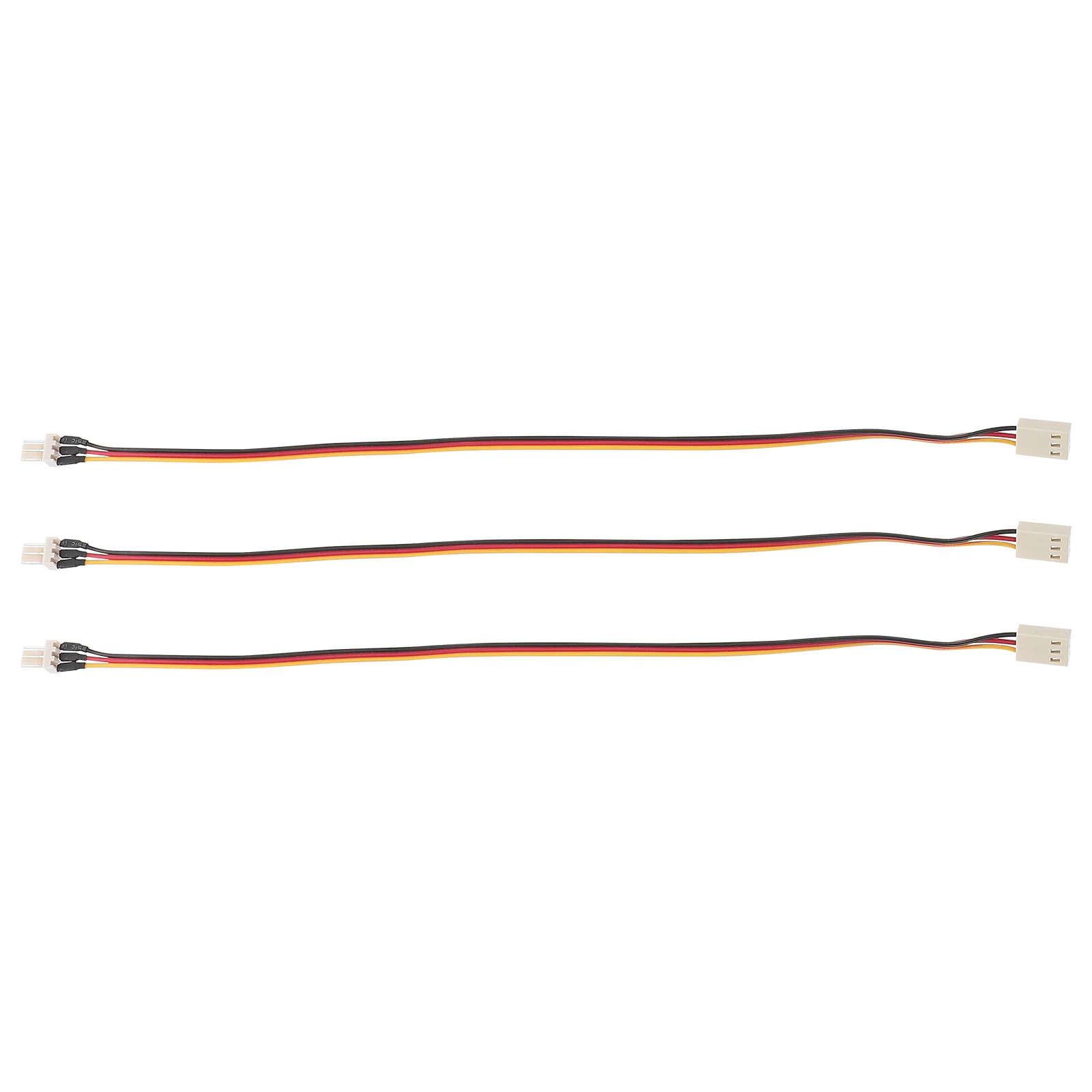 

3pcs 3-Pin Fan Extension Cable Adapter For Pc Case Cooling Splitter Cable Splitter Connector Tachometer Monitoring