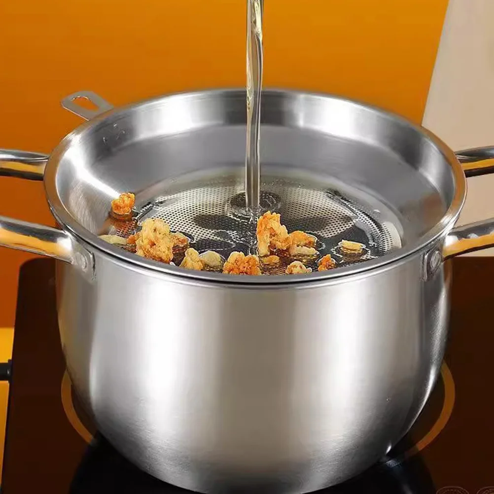 

Stainless Steel Oil Can with Fine Mesh Filter for Kitchen Grease Storage and Straining Cooking Oil Reuse Container