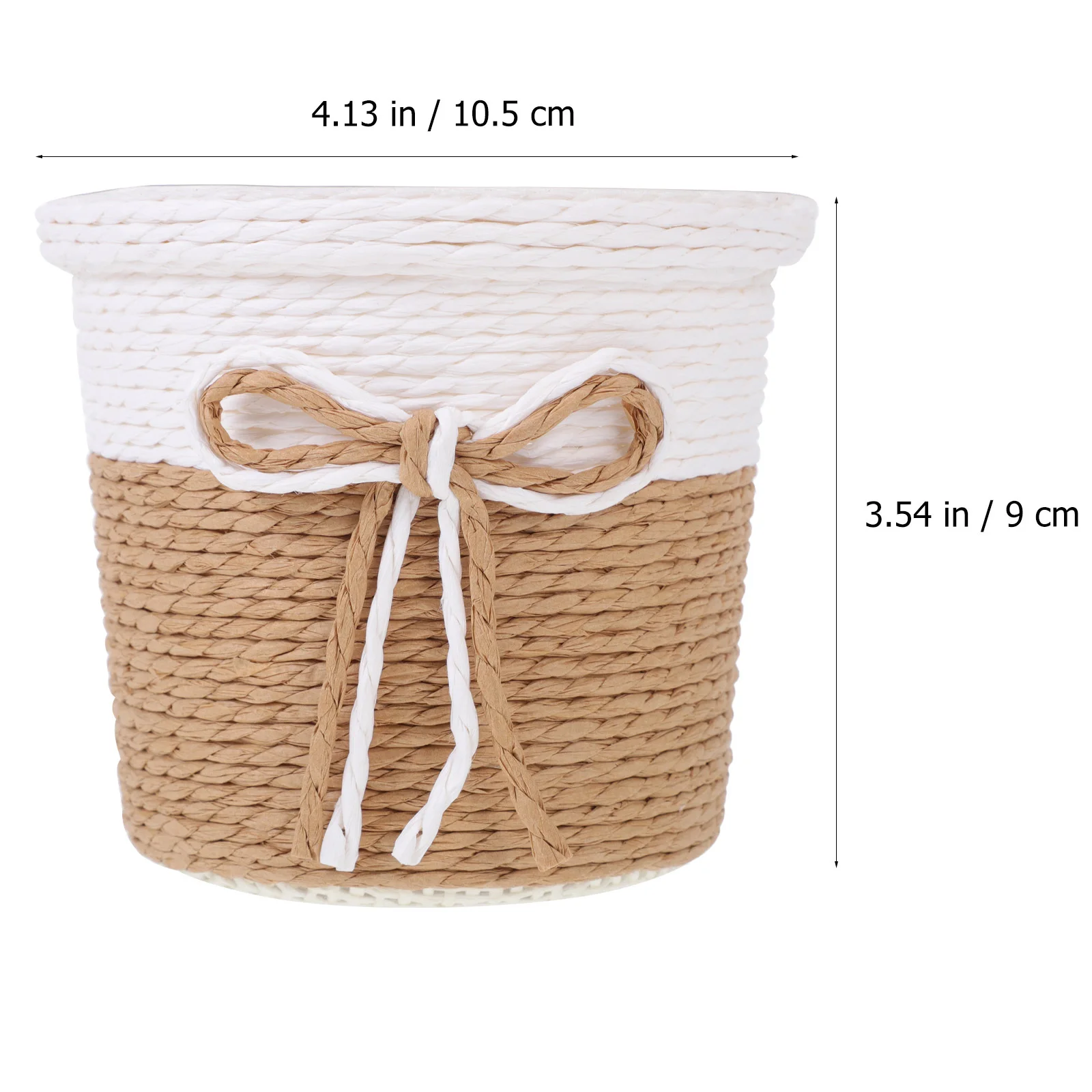 

2pcs Woven Flower Pot Cover Natural Style Planting Basket For Balcony Flowers Container Garden Decorations Practical Planter