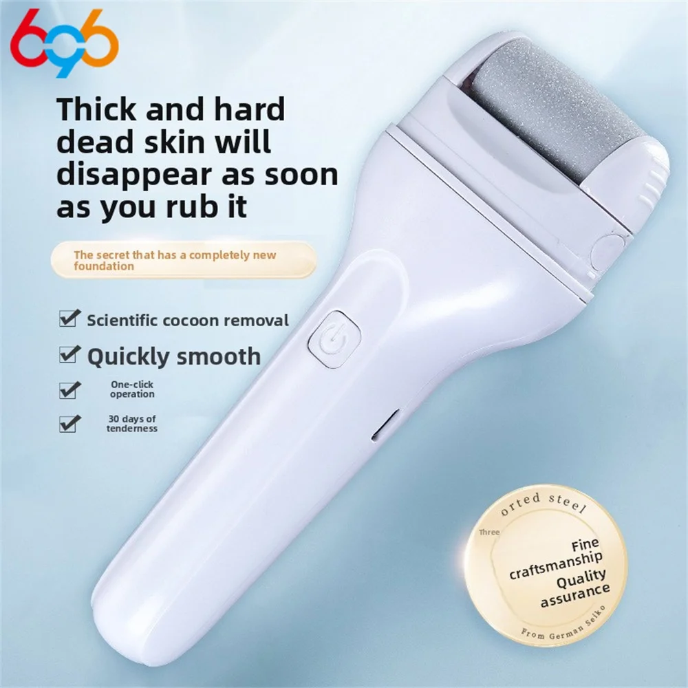 Electric Foot Callus Remover Foot Scrubber File Portable Waterproof Foot Filer Pedicure Tool For Dry And Crack Feet USB Charging