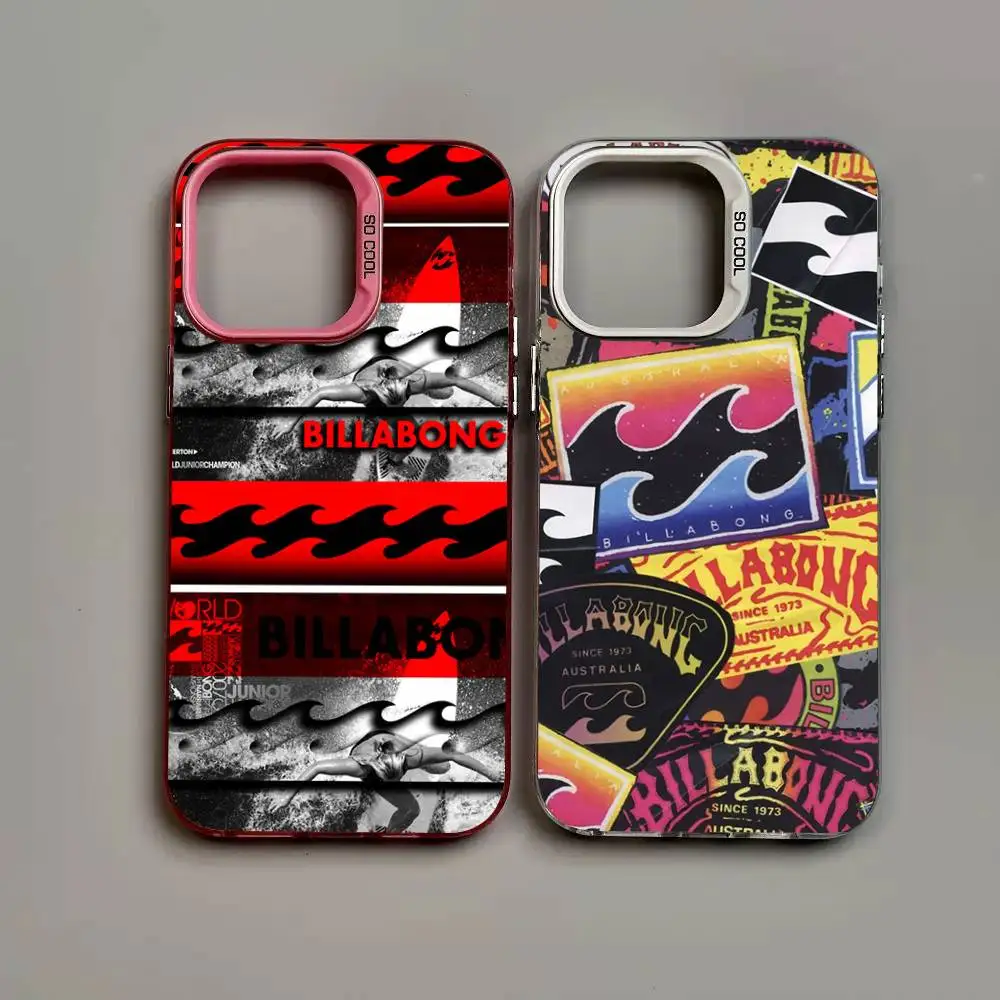 C-casual-s-surf-b-billabonges capa de telefone para iphone 16 15 14 13 12 11 pro max fosco à prova de choque volta anti queda capa fosca