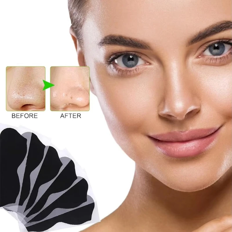 

10-100Pcs High-Quality Bamboo Charcoal Blackhead Removal Nose Pore Strips, Nose Patches For Exfoliation And Beauty Deep Cleaning