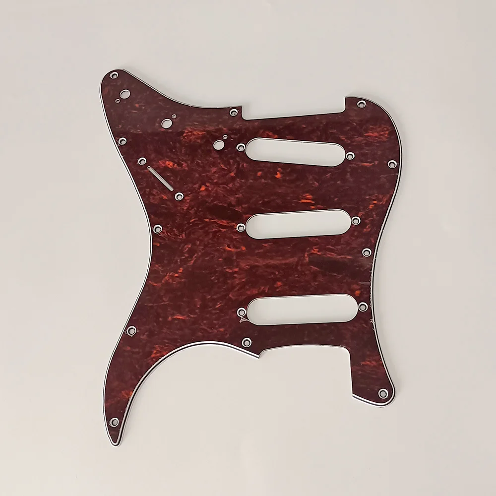 1PC 3 Ply Electric Guitar Pickguard Pick Guard Scratch Plate For 11 Hole Stratocaster Strat ST SSS Guitar Instrument Accessories