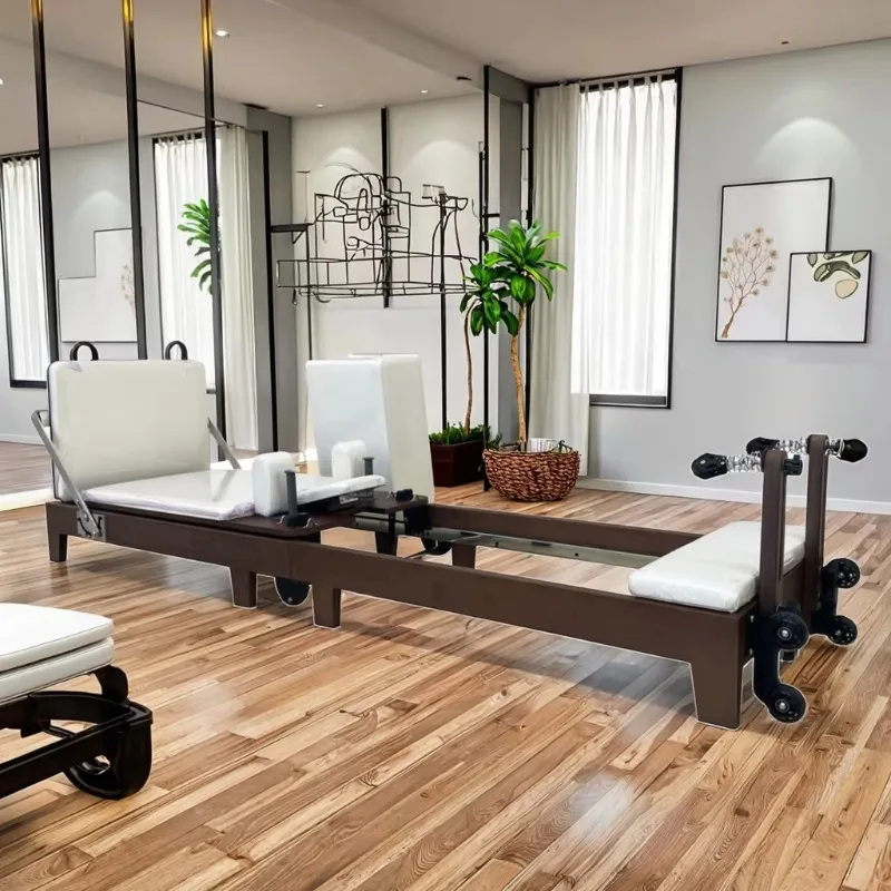 

YTYIN Multi-purpose New Peak Pilates Accessories Spring Board Studio Premium Professional Walnut Professional Pilates Reformer W