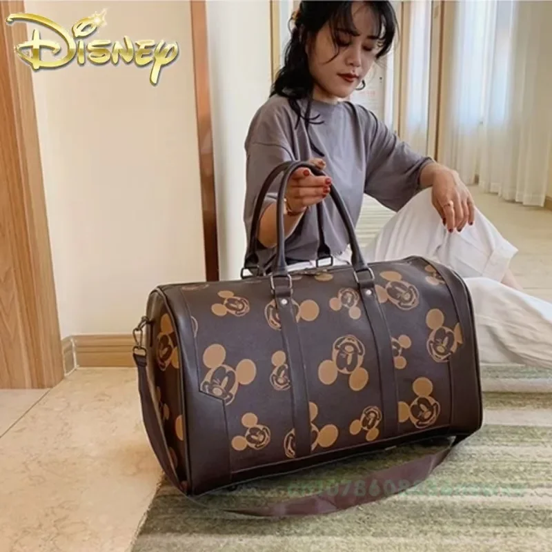 Disney mickey novo saco de fraldas bolsa dos desenhos animados moda saco de fraldas do bebê bolsa dos desenhos animados bonito portátil saco de viagem grande capacidade