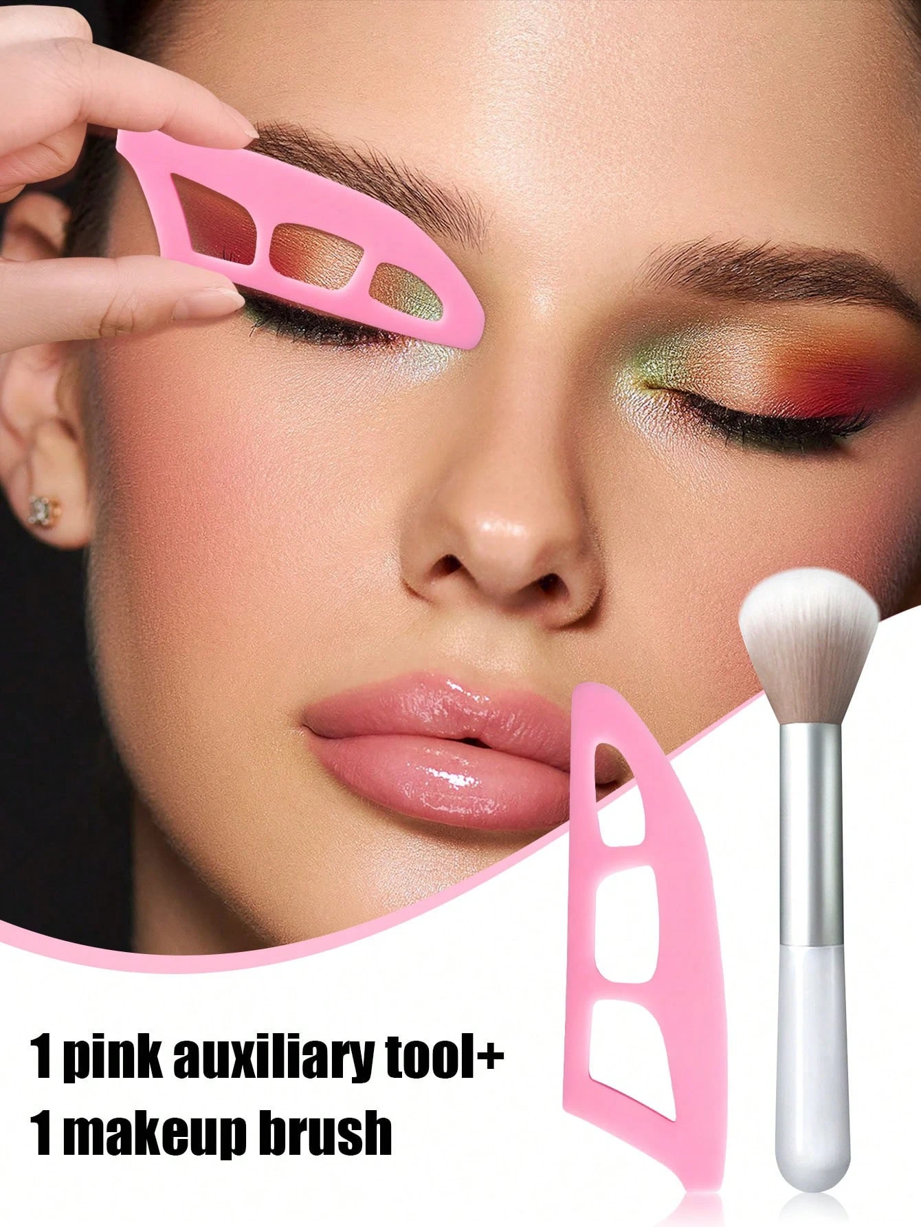 1/2/3Pcs Eye Makeup Auxiliary Tool, Eye Shadow Seal Template, Eye Shadow Assistant, Eye Tools Suitable For Beginners