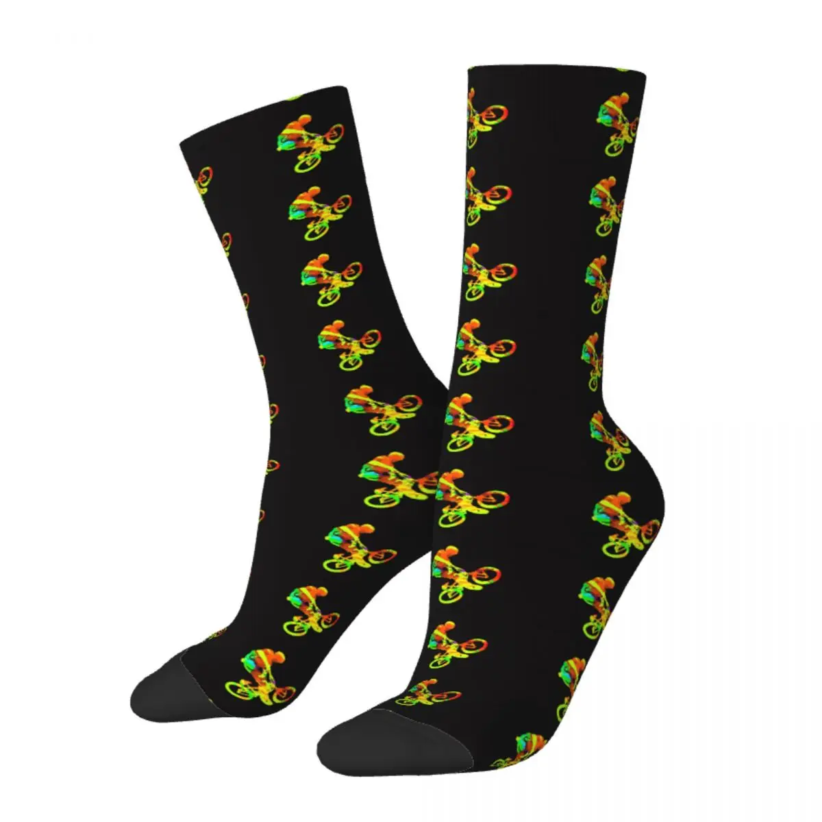 Bike Cyclist Pattern Unisex Bonnet Winter Hiking Happy Socks street style Crazy Socks