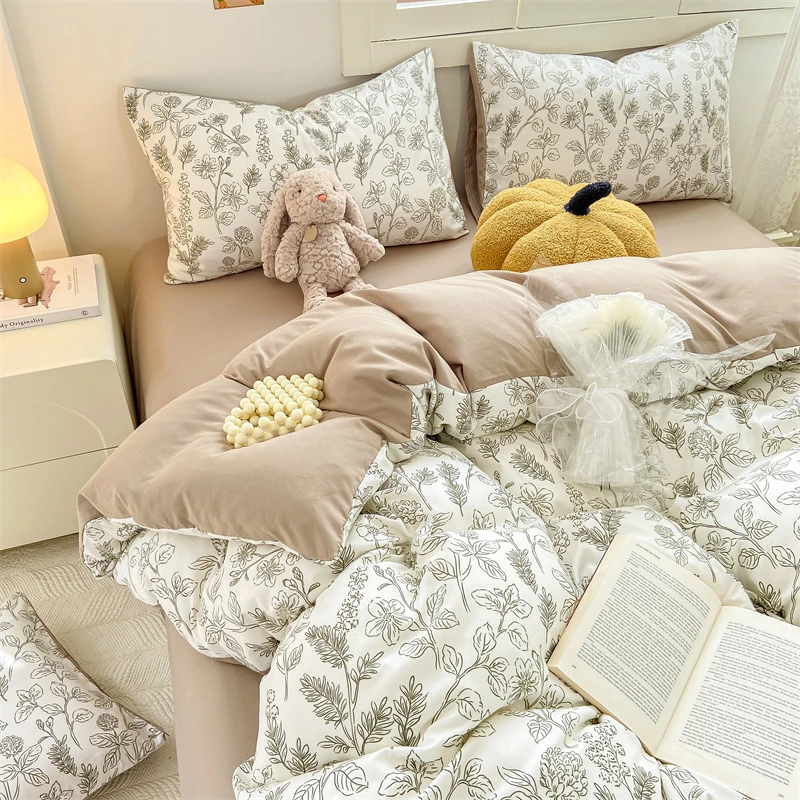 Bed Sheet Microfiber - Ensemble de literie 4 pièces en