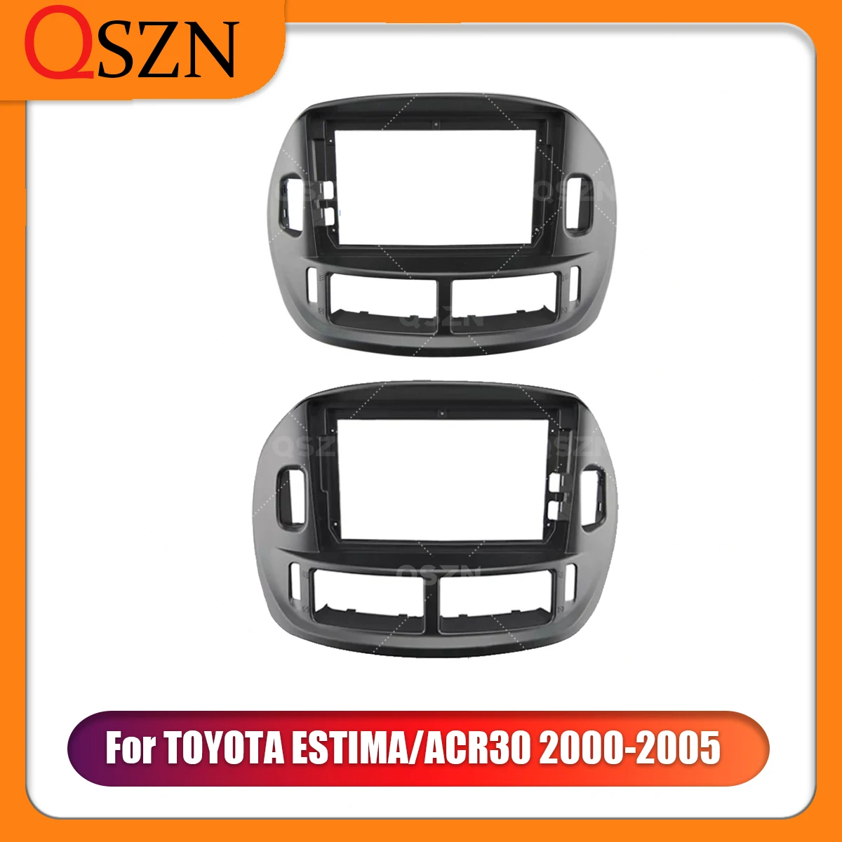 QSZN 9 Inch Car Radio Frame Fascia For  TOYOTA ESTIMA/ACR30 2000-2005 Fitting Installation Dashboard Mount Kit 2 Din