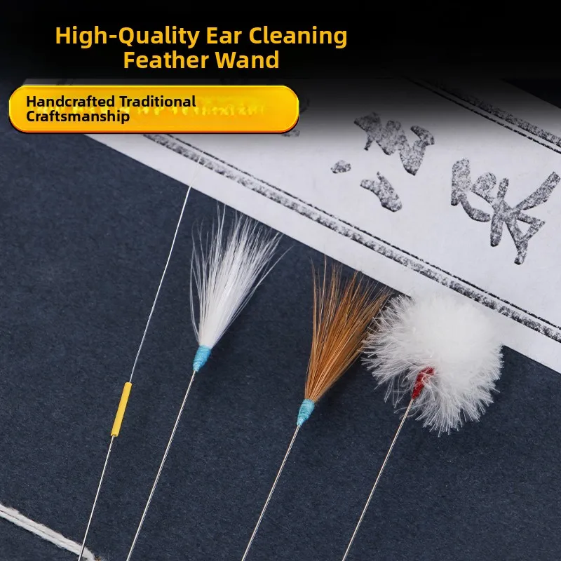 

Profional Ear Cleaning Tool Kit Feather Duster Sti Ear Spoon oming Kit for Home Personal Care Non-Luminous Reusable