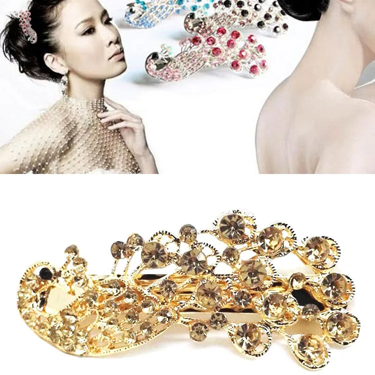 New Fashion Korean Peacock Spring Clip Hairpin Hair Accessories