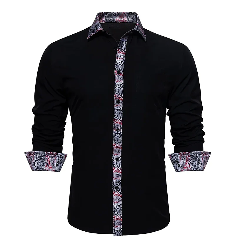 

Summer 2024 formal men's long sleeved loose breathable shirt casual trendy shirt high-end shirt