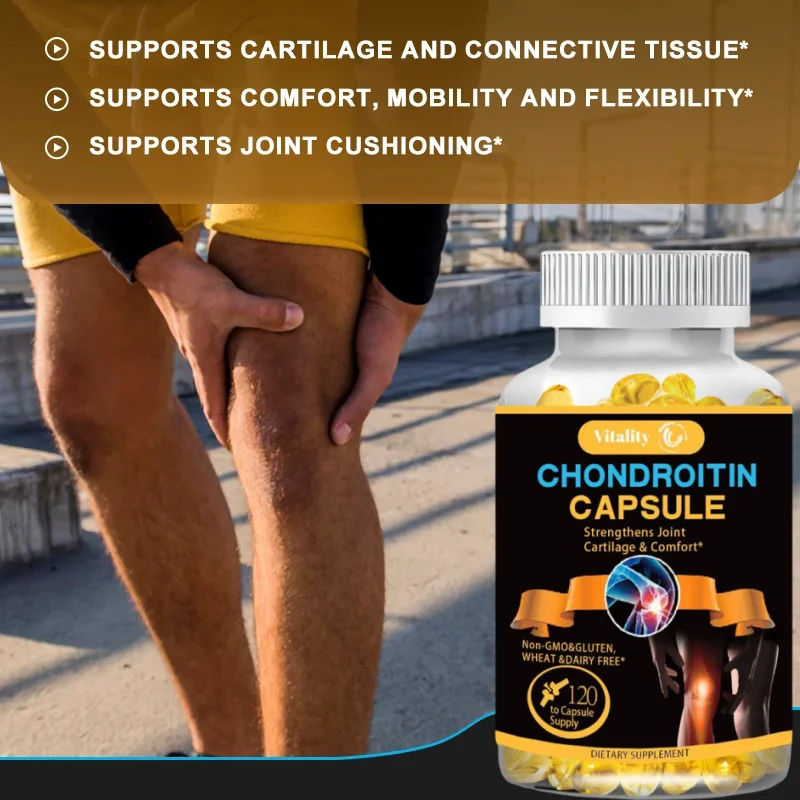 Vitality Chondroitin Glucosamine Capsules Turmeric Tablet for Knee, Joint Health, Bone Quickly Nutrition Supplement