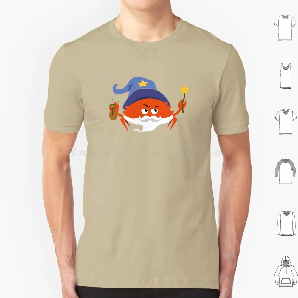 Rust Programming Language-Ferris The Wizard T Shirt 6xl Cotton Cool Tee Rust Rustlang Ferris Crab Programming Rust Programming