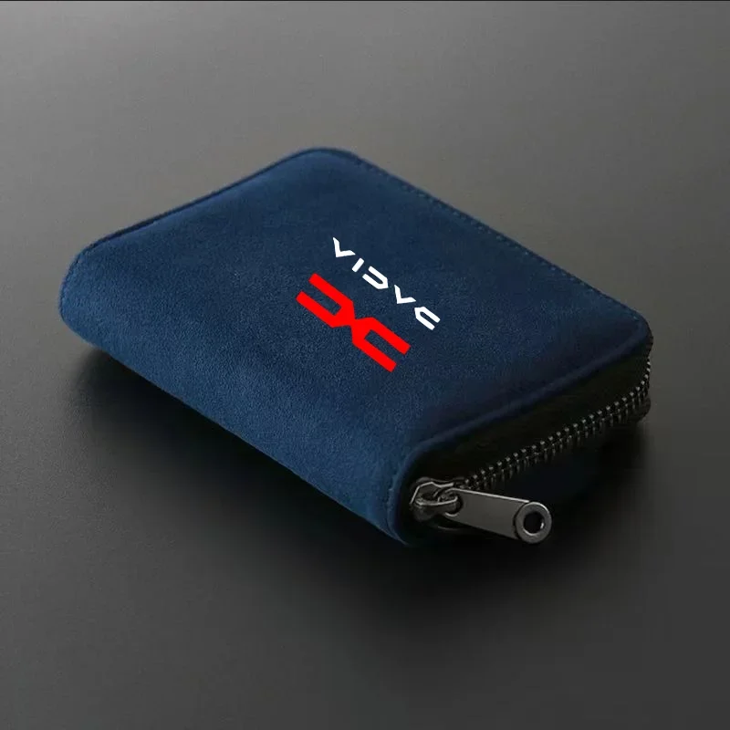 Car Suede Leather Portable storage box driver\'s license ID d storage bag For dacia duster spring logan sandero  Accessories