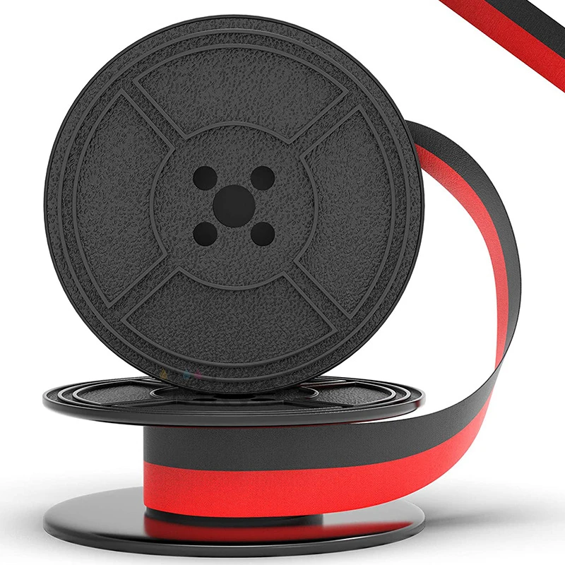 1pc Typewriter Ribbon Twin Spool Typewriter Ribbon Red And Black Twin Spool Replacement Pack For Most Typewriter Accessories