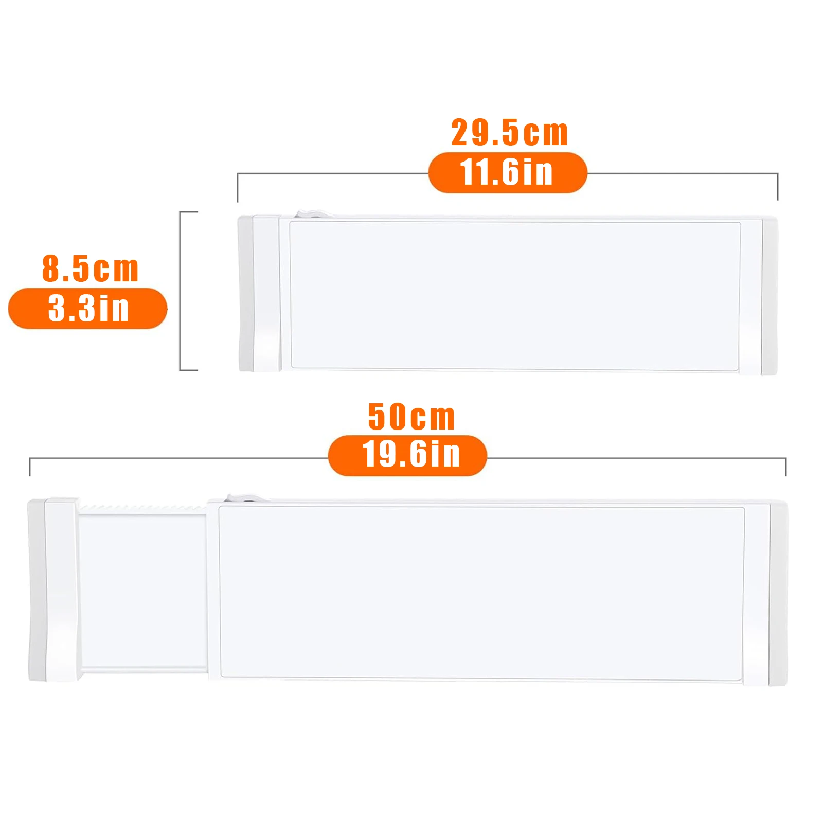 1/2/4/6/8 Pack Drawer Dividers for Clothes, 11.6''-19.6'' Adjustable Drawer Organizers 3.35'' High Expandable Separators