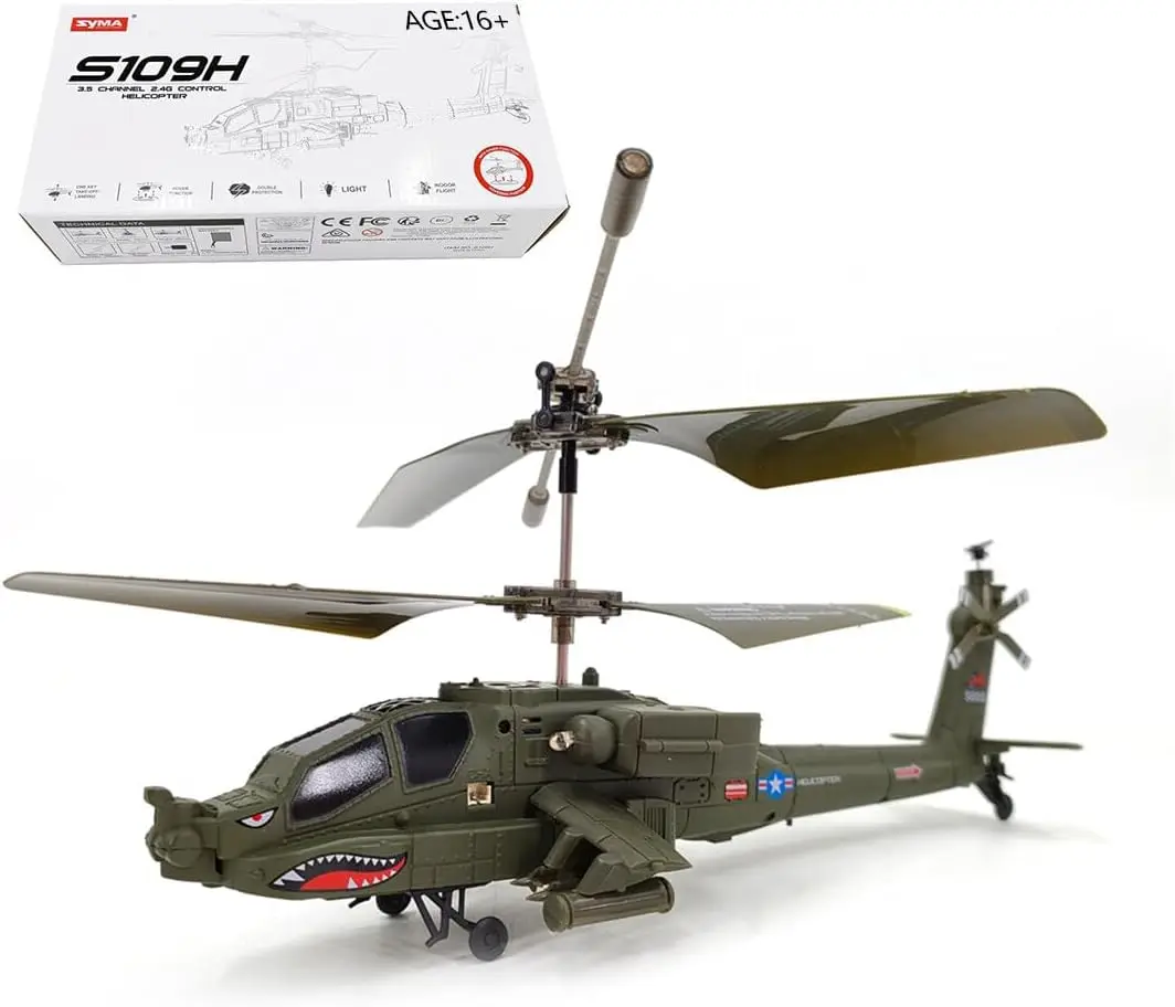 

S109H RC Helicopter for Adult, 2.4G 3CH Dual-Prop Gyro Stabilized Remote Control Helicopter, Aircraft Model Toy