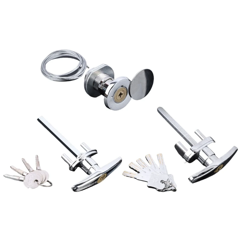 Garage Door T Handle Lock Replacement Shed Door Lock Hardware Garage Lock with Keys Universals Replacement Lock Dropsale