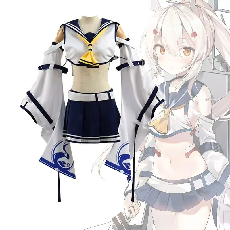 

Игра Azur Lane Косплей Костюм Ijn Ayanami Маскировка Униформа моряка Женский милый наряд Хэллоуин Карнавальная праздничная одежда Ролевые игры