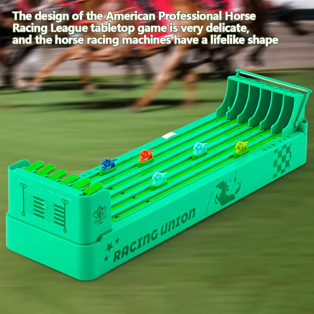 Classic Tabletop Games Set Electronic Horse Race Board Game Battery Powered Desktop Game Interactive Family Party Toy