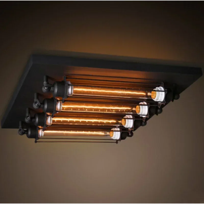 

Industrial Vintage Flush Mount Ceiling Light Loft Style Luminaria Lustres De Sala Home Decor Lamparas De Techo