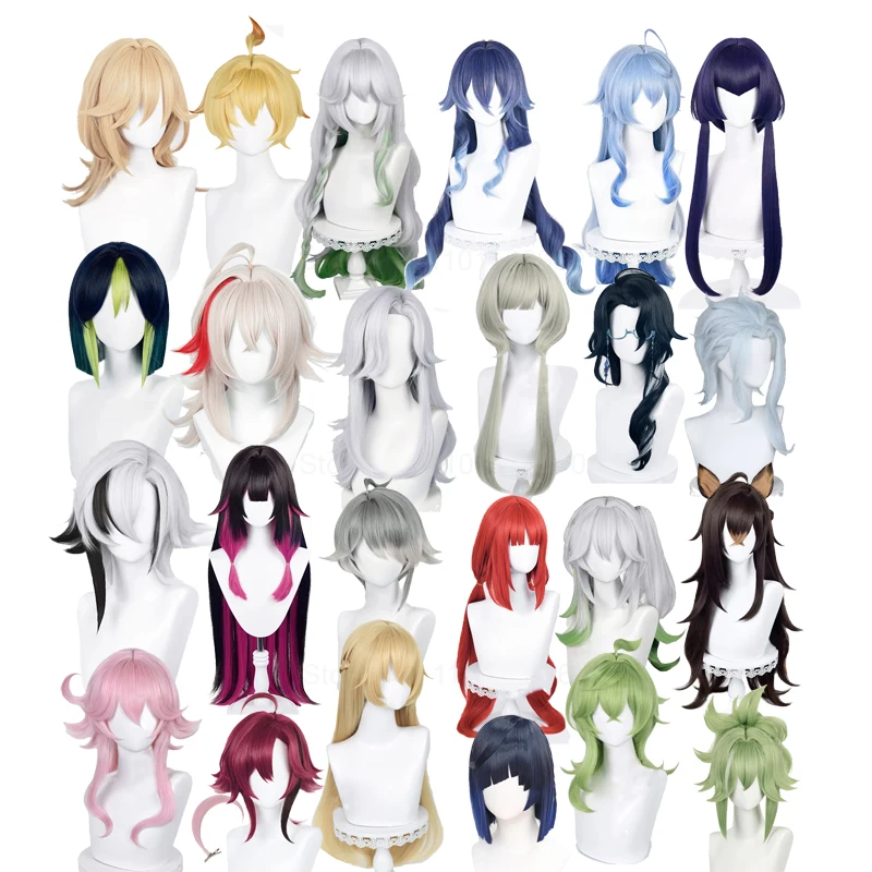 

Genshin Impact Cosplay Wig Mika Rukkhadevata Layla Ganyu Candace Tighnari Kaedehara Kazuha Hydro Yaksha Cyno Sandrone Dori Wigs