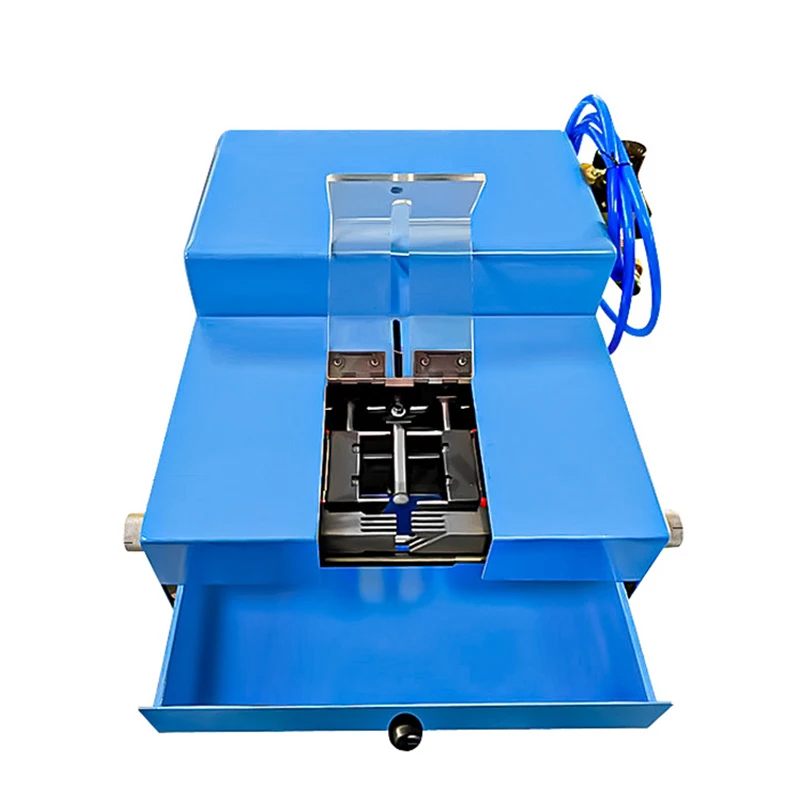 Pneumatic High Accuracy Desktop Inductive Type Wire Peeling Stripping Cutting Machine 10 Square mm No Need Adjust Knife