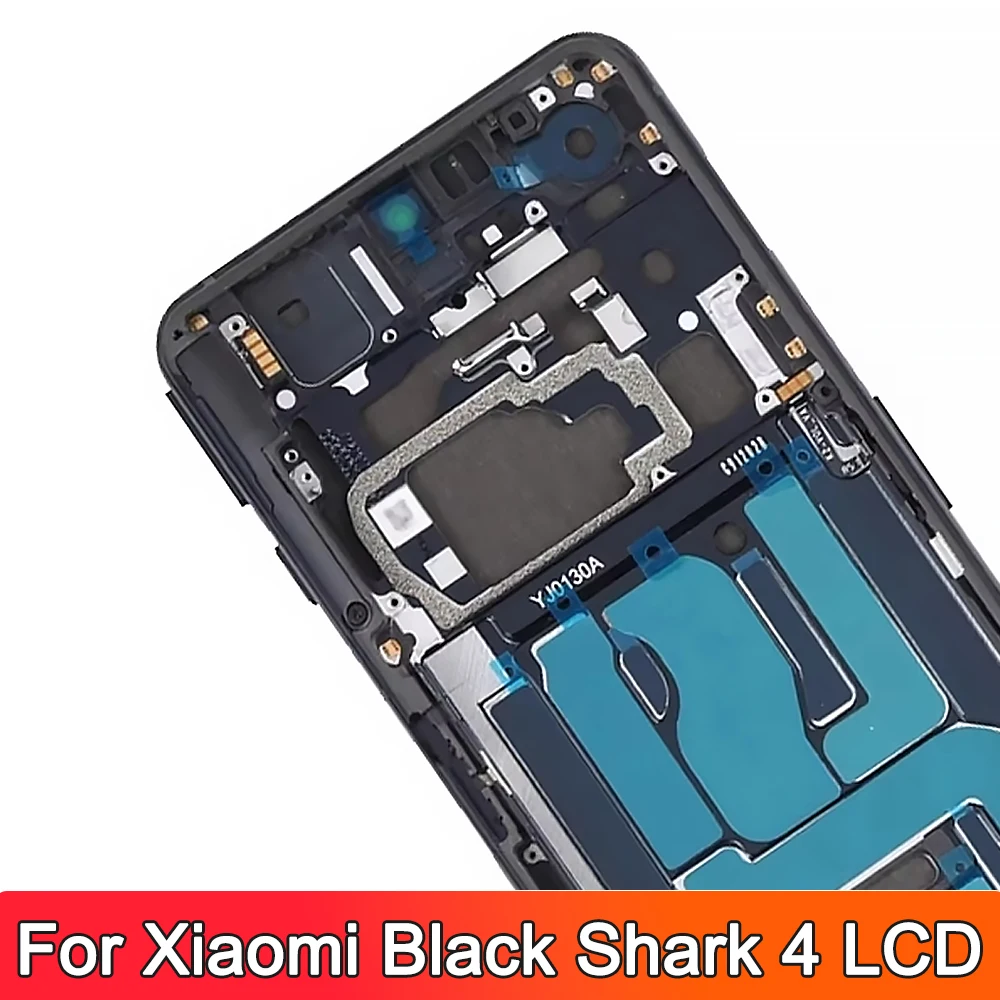 AMOLED Screen for Xiaomi Black Shark 4 Pro SHARK PAR-H0 Lcd Display Touch Screen with Frame for Xiaomi Black Shark 4