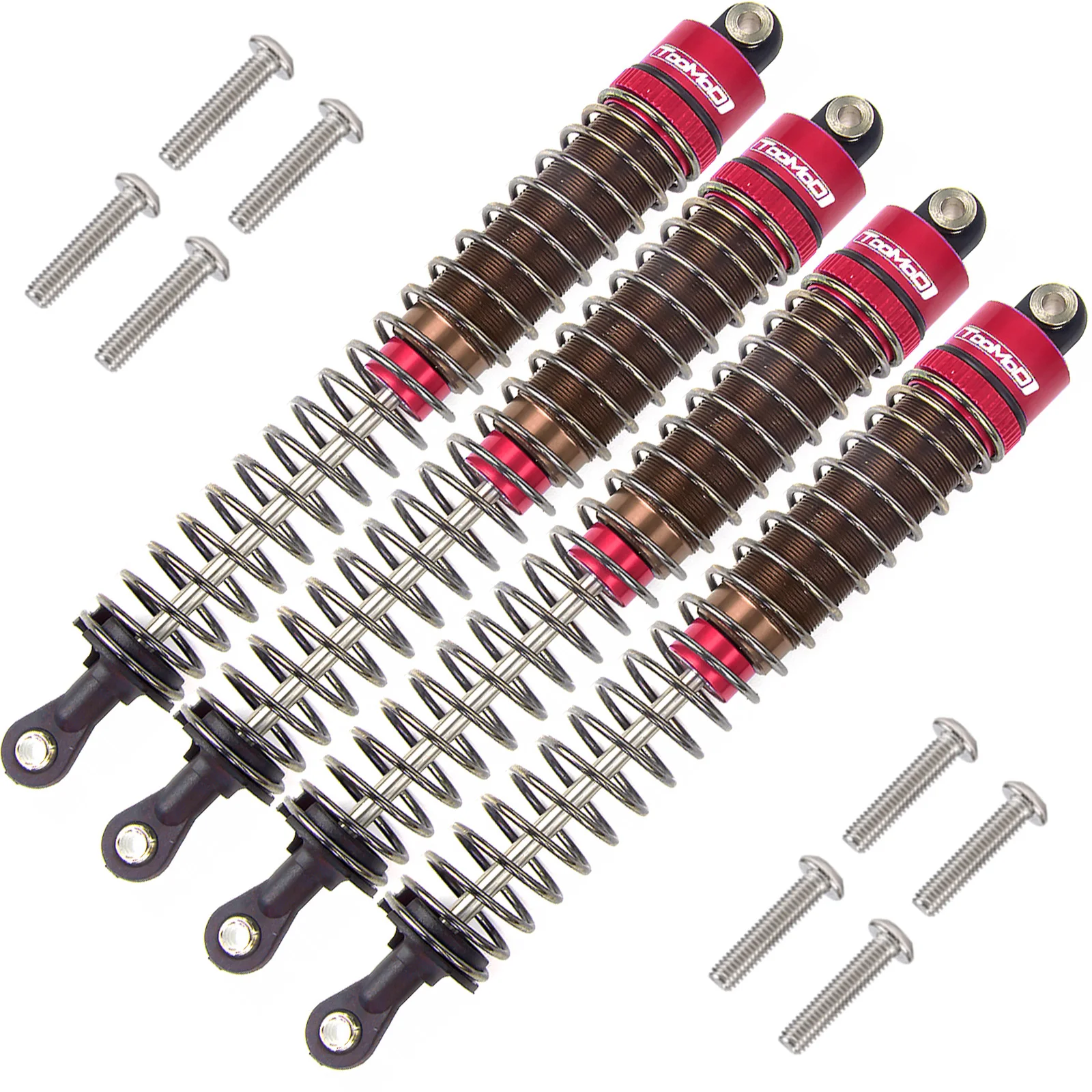 1/10 RC Olie gevulde Schokdempers kit voor Tamiya Bullhead SuperClod Buster Axiale SCX10 D90 TRX4 Truck Crawler Upgrade Onderdelen