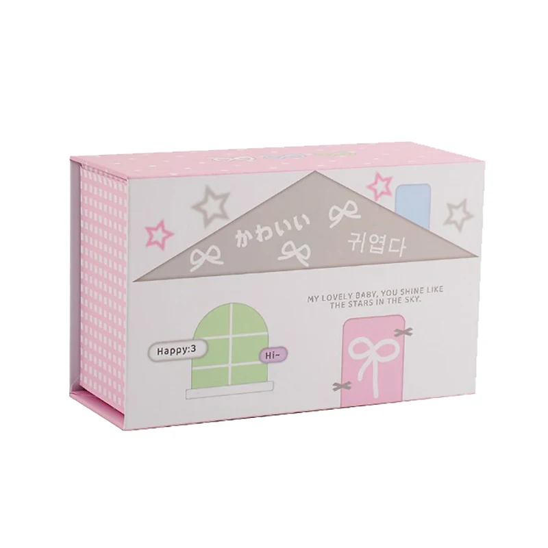 Kawaii 3 Inch House Series Kpop Photocards Toploader Collect Box Small Cards Storage Box Classification Box Stationery