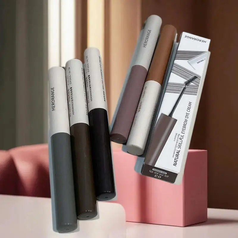 HERORANG Eyebrow Enhancer Dye Gel Tint Waterproof Long Lasting Quick Dry Dyeing Brow Tattoo Tinted Cream Brow Makeup Cosmetic